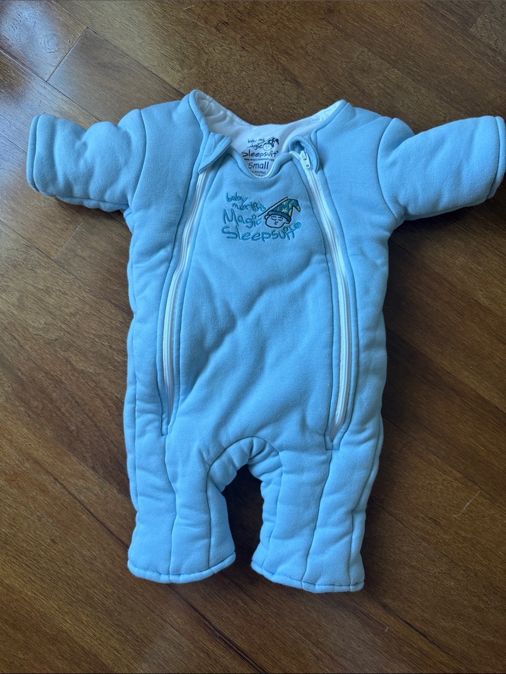 Magic Sleepsuit-Style Baby One-Piece in Light Blue